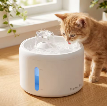 Katzenbrunnen leise – 2,5 L, Filter, BPA-frei