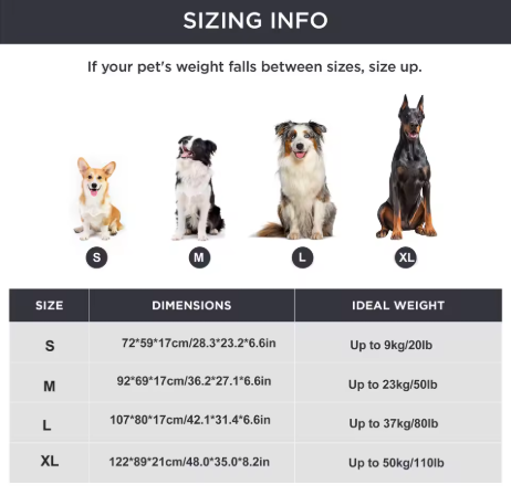 Orthopädisches Hundebett – Memory Foam, für große und Kleine Hunde