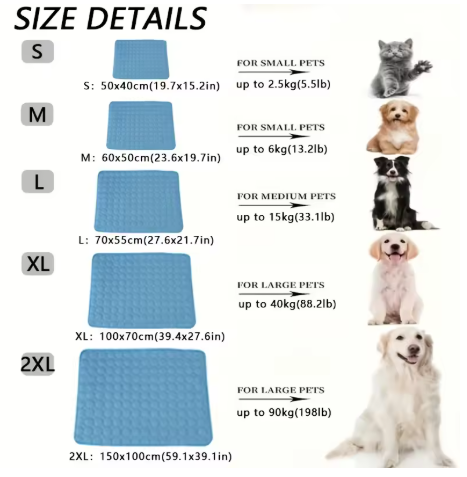 Hund Kühlmatte für Sommer – Kühlende Matte für Hunde & Katzen
