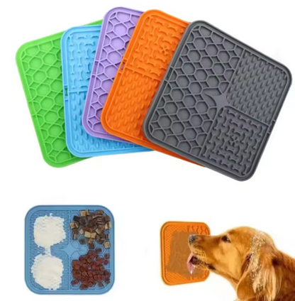 Leckmatte für Hunde – Silikon Futtermatte mit Saugnäpfen für Beschäftigung & Hundepflege
