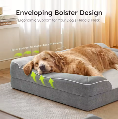 Orthopädisches Hundebett – Memory Foam, für große und Kleine Hunde